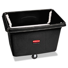 Rubbermaid Spring Platform Truck, 104.7 gal, 500 lb Capacity, Metal/Plastic, Black