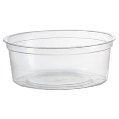 WNA, Inc. Deli Containers, 8 oz, Clear, Plastic, 50/Pack, 10 Pack/Carton