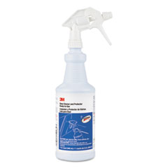 3M Ready-To-Use Glass Cleaner With Scotchgard, Apple, 32 Oz Spray Bottle, 12/carton