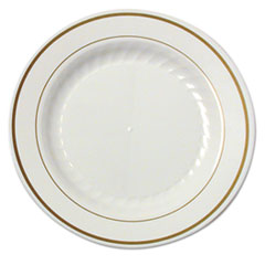 WNA, Inc. Masterpiece Plastic Plates, 7.5
