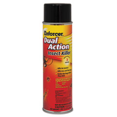 Zep Inc. Dual Action Insect Killer, For Flying/Crawling Insects, 17 oz Aerosol Spray, 12/Carton