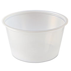 Fabri-Kal Portion Cups, 4 Oz, Clear, 125/sleeve, 20 Sleeves/carton