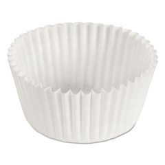 Hoffmaster Fluted Bake Cups, 1 oz, 3.5 x 1.5 x 1, White, Paper, 500/Pack, 20 Packs/Carton
