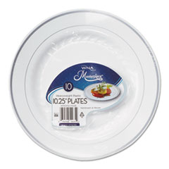WNA, Inc. Masterpiece Plastic Plates, 10.25