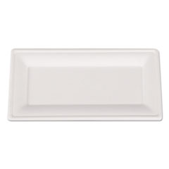 Southern Champion Tray Champware Molded Fiber Tableware, Rectangle, 10 X 5, White, 125/pack, 4 Packs/carton