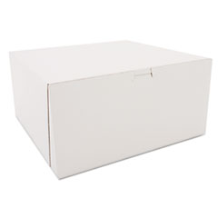 Southern Champion Tray White One-Piece Non-Window Bakery Boxes, 12 x 12 x 6, White, Paper, 50/Carton
