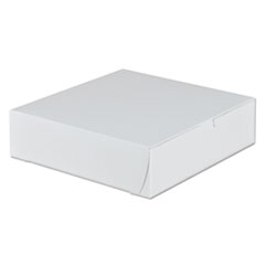 Southern Champion Tray White One-Piece Non-Window Bakery Boxes, 9 x 9 x 2.5, White, Paper, 250/Carton