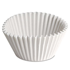 Hoffmaster Fluted Bake Cups, 2.25 Diameter x 1.88 h, White, Paper, 500/Pack, 20 Packs/Carton