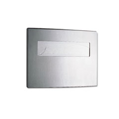 Bobrick Washroom Stanless Steel Toilet Seat Cover Dispenser, Conturaseries, 15.75 X 2.25 X 11.25, Satin Finish