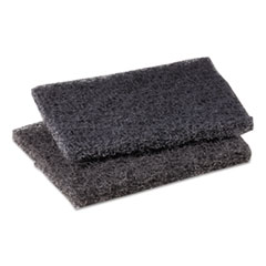 3M Griddle Polishing Pad, 4 X 5.25, Gray, 60/carton