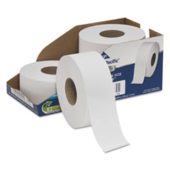 Georgia Pacific White Jumbo Bathroom Tissue, Septic Safe, 2-Ply, 3.5 x 1,000 ft, 4/Carton