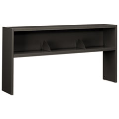 Hon Company 38000 Series Stack On Open Shelf Hutch, 72w X 13.5d X 34.75h, Charcoal