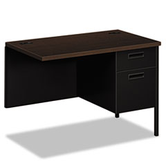 Hon Company Metro Classic Series Workstation Return, Right, 42w x 24d x 29.5h, Mocha/Black