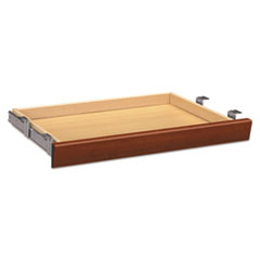 Hon Company Laminate Angled Center Drawer, 26w X 15.38d X 2.5h, Cognac