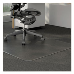 Alera Moderate Use Studded Chair Mat For Low Pile Carpet, 46 X 60, Rectangular, Clear