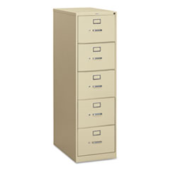 Hon Company 310 Series Vertical File, 5 Legal-Size File Drawers, Putty, 18.25