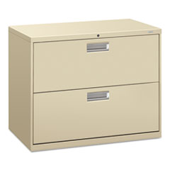 Hon Company Brigade 600 Series Lateral File, 2 Legal/letter-Size File Drawers, Putty, 36