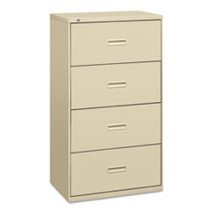Hon Company 400 Series Lateral File, 4 Legal/letter-Size File Drawers, Putty, 30