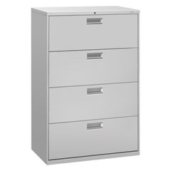 Hon Company Brigade 600 Series Lateral File, 4 Legal/letter-Size File Drawers, Light Gray, 36