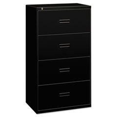 Hon Company 400 Series Lateral File, 4 Legal/letter-Size File Drawers, Black, 30