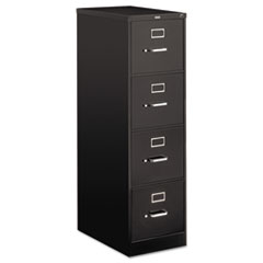 Hon Company 510 Series Vertical File, 4 Letter-Size File Drawers, Black, 15