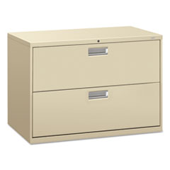 Hon Company Brigade 600 Series Lateral File, 2 Legal/letter-Size File Drawers, Putty, 42