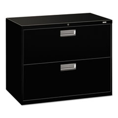 Hon Company Brigade 600 Series Lateral File, 2 Legal/letter-Size File Drawers, Black, 36