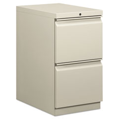 Hon Company Brigade Mobile Pedestal, Left Or Right, 2 Letter-Size File Drawers, Light Gray, 15