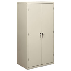 Hon Company Assembled Storage Cabinet, 36w x 24.25d x 71.75h, Light Gray