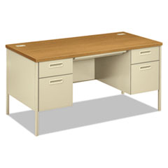 Hon Company Metro Classic Series Double Pedestal Desk, Flush Panel Scs, 60