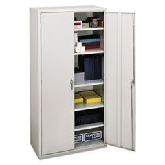 Hon Company Assembled Storage Cabinet, 36w x 18.13d x 71.75h, Light Gray
