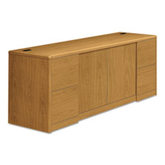 Hon Company 10700 Series Credenza W/doors, 72w X 24d X 29.5h, Harvest