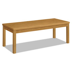 Hon Company Laminate Occasional Table, Rectangular, 48w X 20d X 16h, Harvest