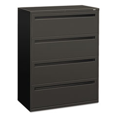 Hon Company Brigade 700 Series Lateral File, 4 Legal/letter-Size File Drawers, Charcoal, 42