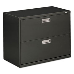 Hon Company Brigade 600 Series Lateral File, 2 Legal/letter-Size File Drawers, Charcoal, 36