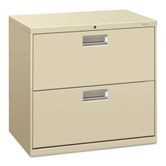 Hon Company Brigade 600 Series Lateral File, 2 Legal/letter-Size File Drawers, Putty, 30