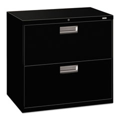 Hon Company Brigade 600 Series Lateral File, 2 Legal/letter-Size File Drawers, Black, 30