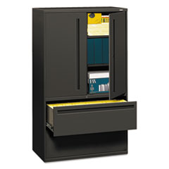 Hon Company Brigade 700 Series Lateral File, Three-Shelf Enclosed Storage, 2 Legal/letter-Size File Drawers, Charcoal, 42