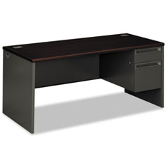 Hon Company 38000 Series Right Pedestal Desk, 66