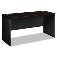 Hon Company 38000 Series Desk Shell, 60w X 24d X 29.5h, Mahogany/charcoal