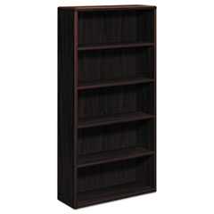Hon Company 10700 Series Wood Bookcase, Five-Shelf, 36w x 13.13d x 71h, Mahogany