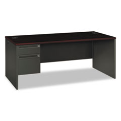 Hon Company 38000 Series Left Pedestal Desk, 72