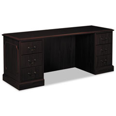 Hon Company 94000 Series Kneespace Credenza, 72w X 24d X 29.5h, Mahogany