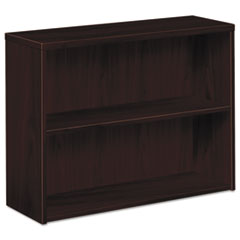 Hon Company 10500 Series Laminate Bookcase, Two-Shelf, 36w x 13.13d x 29.63h, Mahogany