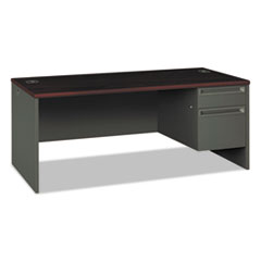 Hon Company 38000 Series Right Pedestal Desk, 72