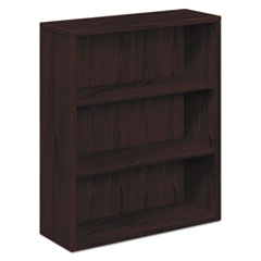 Hon Company 10500 Series Laminate Bookcase, Three-Shelf, 36w x 13.13d x 43.38h, Mahogany