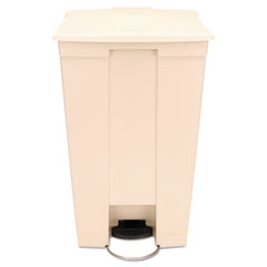 Rubbermaid Legacy Step-On Receptacle, 23 gal, Polyethylene, Beige