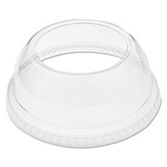Dart Open-Top Dome Lid, Fits 9 Oz To 22 Oz Plastic Cups, Clear, 1.9