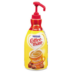 Nestle Liquid Creamer Pump Bottle, Hazelnut, 21.1 Oz Pump Bottle