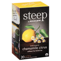 Bigelow Tea Co. Steep Tea, Chamomile Citrus Herbal, 1 Oz Tea Bag, 20/box